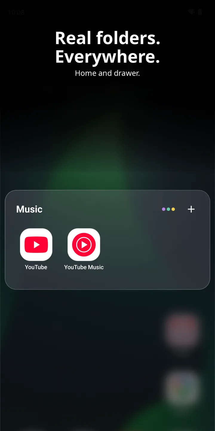 Folder on home screen